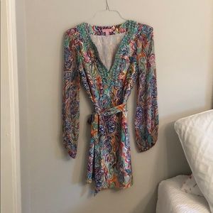 Gorgeous beaded silk Lilly Pulitzer dress